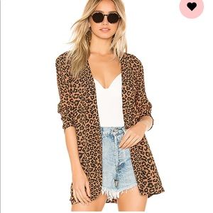 Beach Riot Blake Leopard Blazer - Size Small